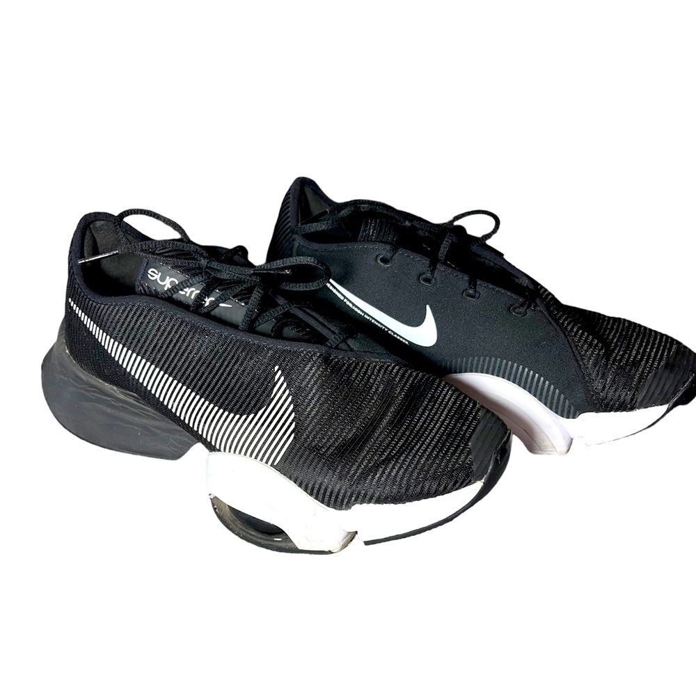 Nike Womens Air Zoom SuperRep 2 Running Shoes Black White Size 10